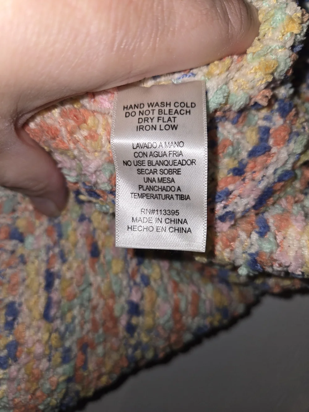 En Creme Pastel Multicolor Crewneck Sweater - Women's Cozy Knit